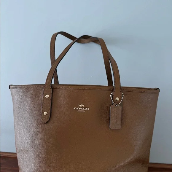 Coach Brown Leather Tote and Wallet Set - Picture 2 of 5